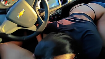 Intense Public Sex In A Car