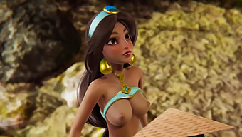 3d Porn: Jasmine Dan Raya Dalam Tiga Orang Yang Panas