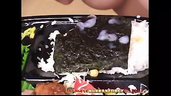 Young Japanese Teen Enjoys Group Sex And Cumming Together With Sushi