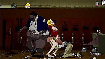 A Busty Teacher Enjoys Anal Penetration From Multiple Sources In A Zombie Game