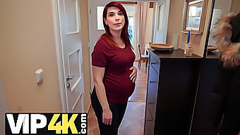 Pregnant Redhead Receives Financial Domination And Sex From Bank Agent