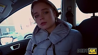 Calibri Angel, A Stunning Russian Gymnast, Indulges In Anal Sex With Her Agent In His Car