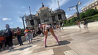 A Skirted Encounter In Cdmx During The Pride March, Offering Kisses And More For Future Encounters