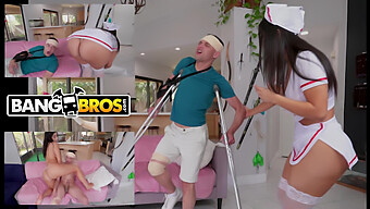 Sexy Nurse With A Big Ass In Uniform Pleasures Her Client In This Bangbros Video