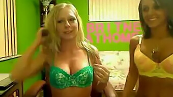 Two Girls Having Fun On Webcam With Vibrator And Toys