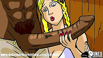 Cartoon Parody Of Farmer'S Wife Giving A Bbc Blowjob