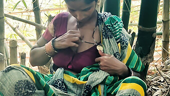 Desi Village Housewife Engages In Outdoor Sex In The Forest