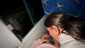 A Young Latina Indulges In Bdsm With A Bus Passenger And Receives A Messy Finish