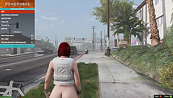 Vídeo Modificado De Gtav Nu Com Uma Personagem Feminina Deslumbrante.