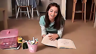 Chloe, A Lovely 18-Year-Old American, Engages In Self-Pleasure With Colorful Crayons