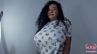 Voluptuous Latina stepsister seduces with her natural assets and dancing skills