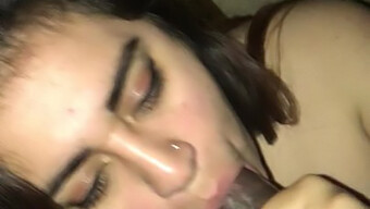 Latina Gives A Blowjob And Receives An Ejaculation