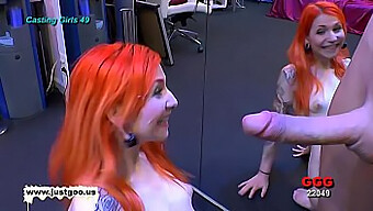 Young Ginger Teen Gets Facial From Bukkake