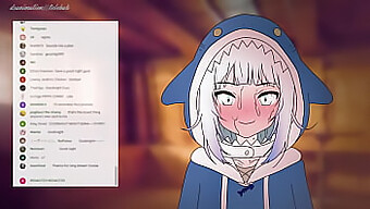 Oops! Gawr Gura Streamje Élőben Megy Az Intim Pillanatban Az Anime Hentai-Ban